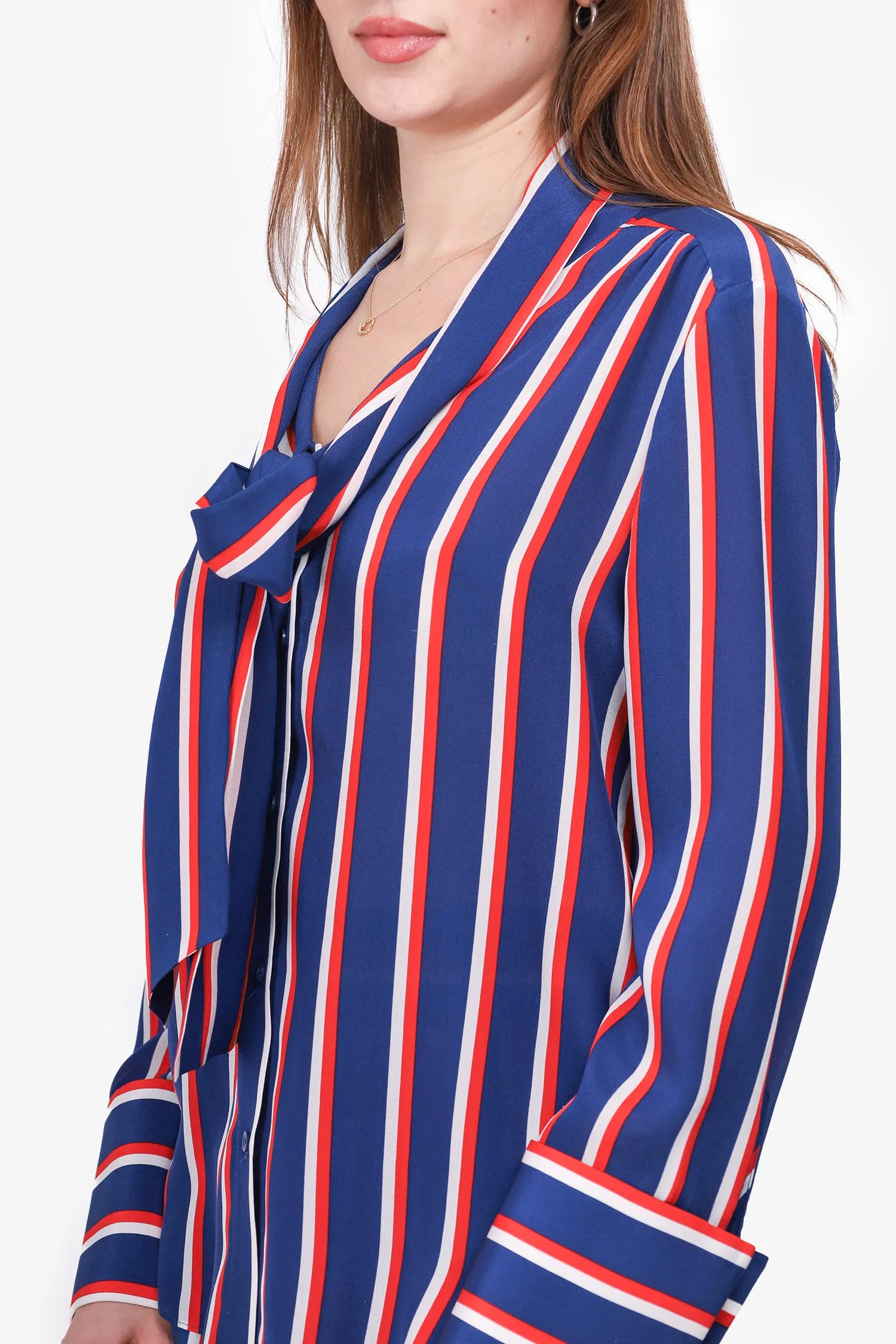 Alice   Olivia Blue/Red Striped Short Set Size XS/0