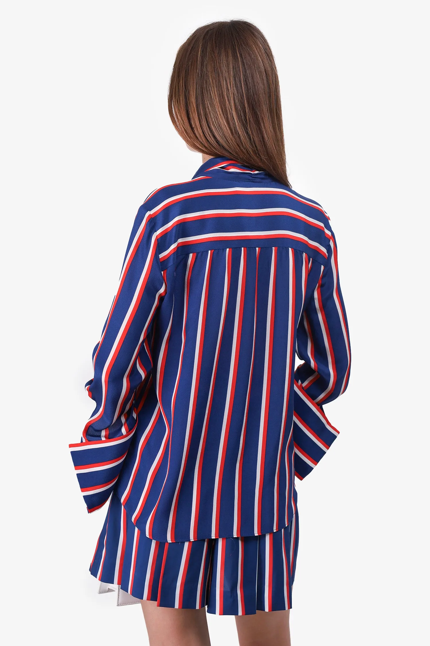 Alice   Olivia Blue/Red Striped Short Set Size XS/0