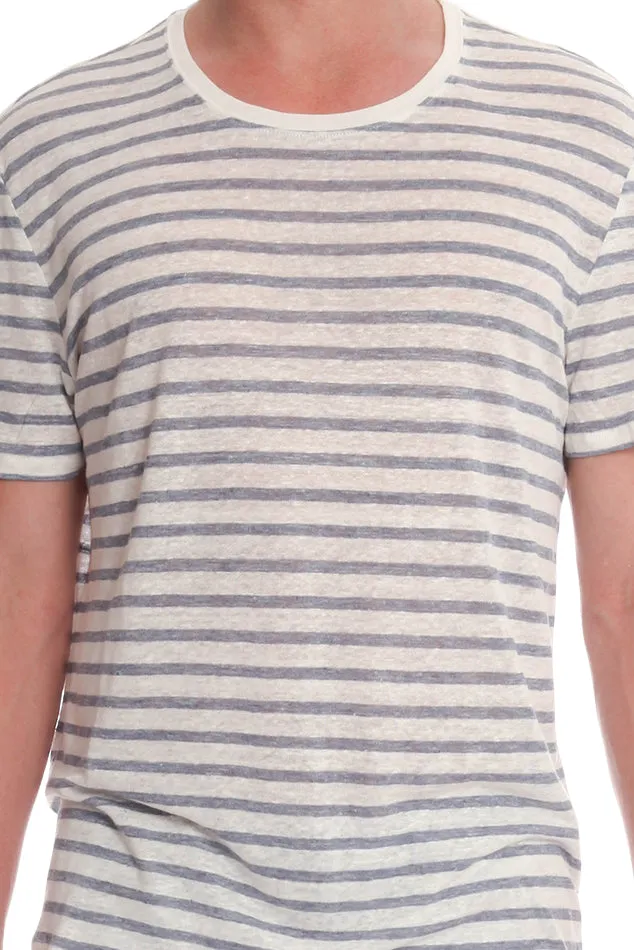 ATM Stripe Linen Tee