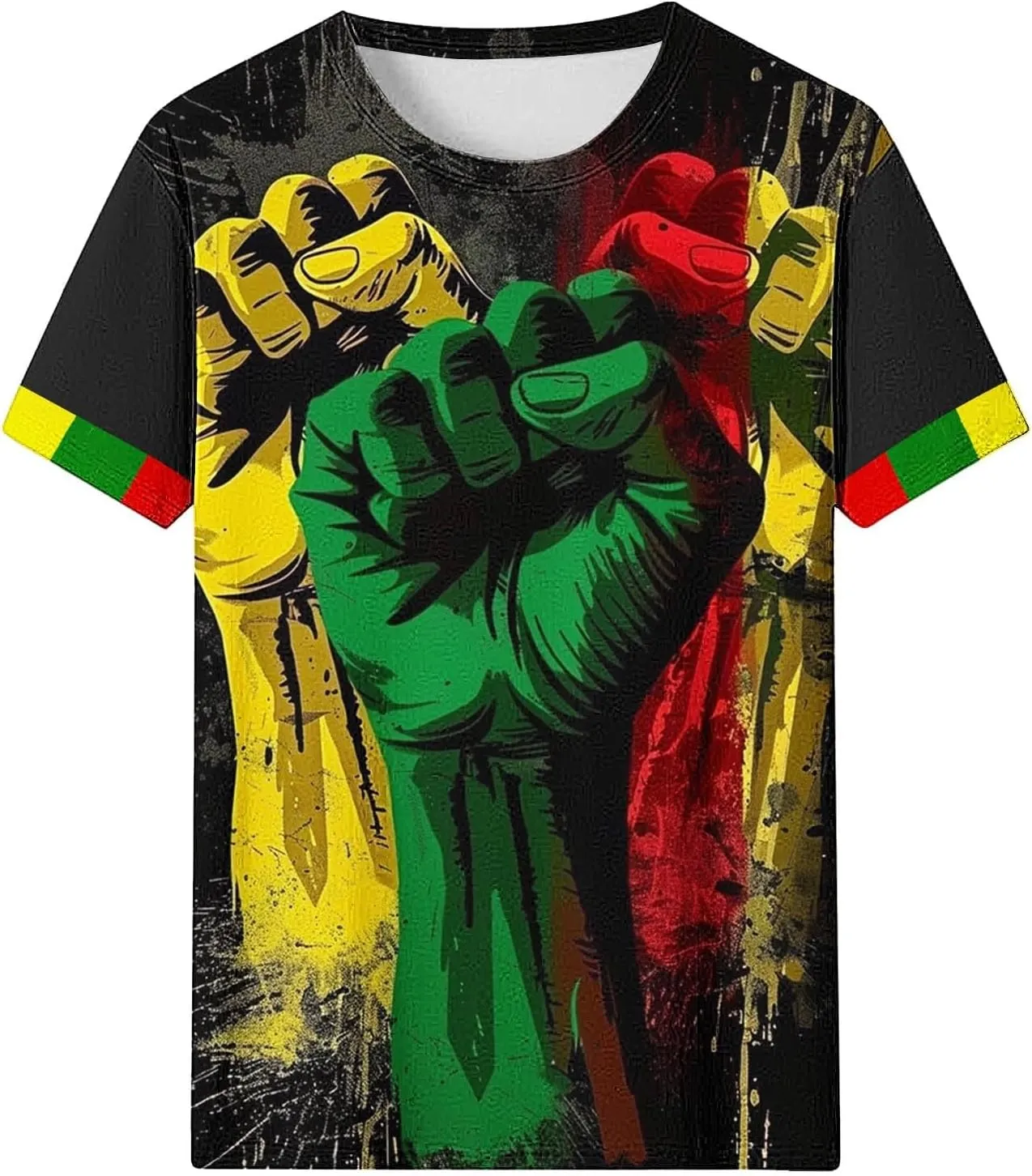 Black History Month Shirts for Women Summer Casual Short Sleeve Tunic Tops Plus Size Crew Neck Patriotic Blouses