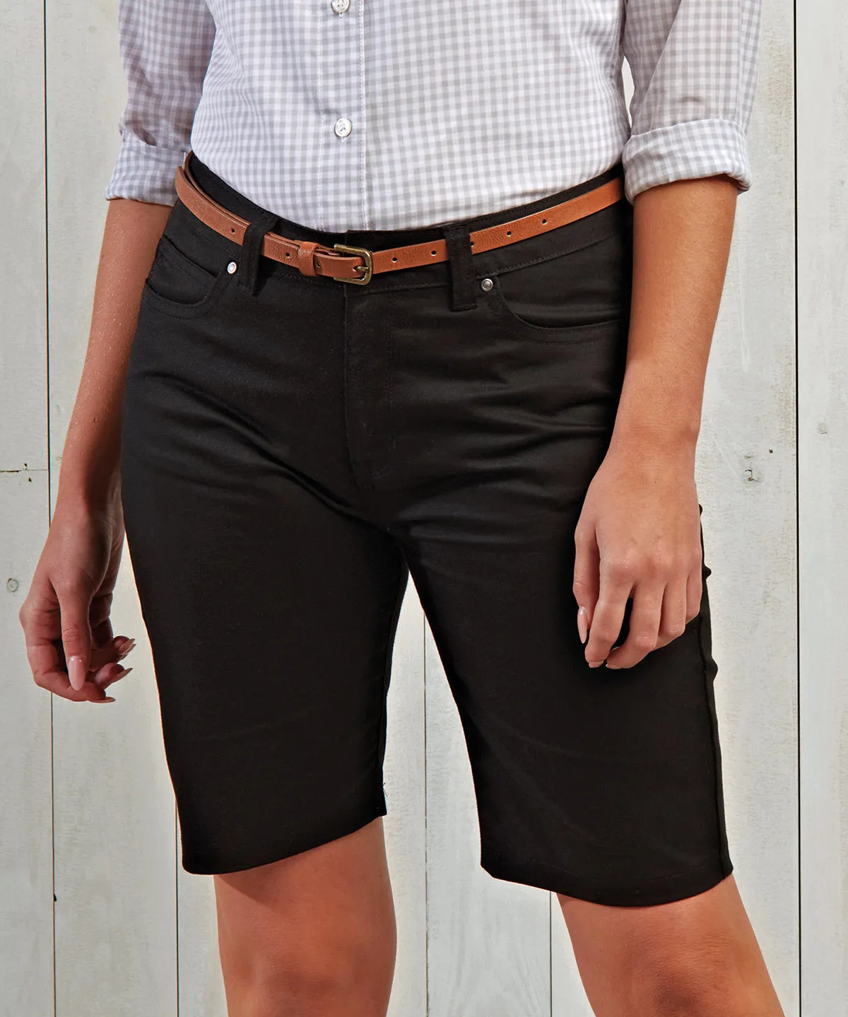 Black - Women’s performance chino shorts