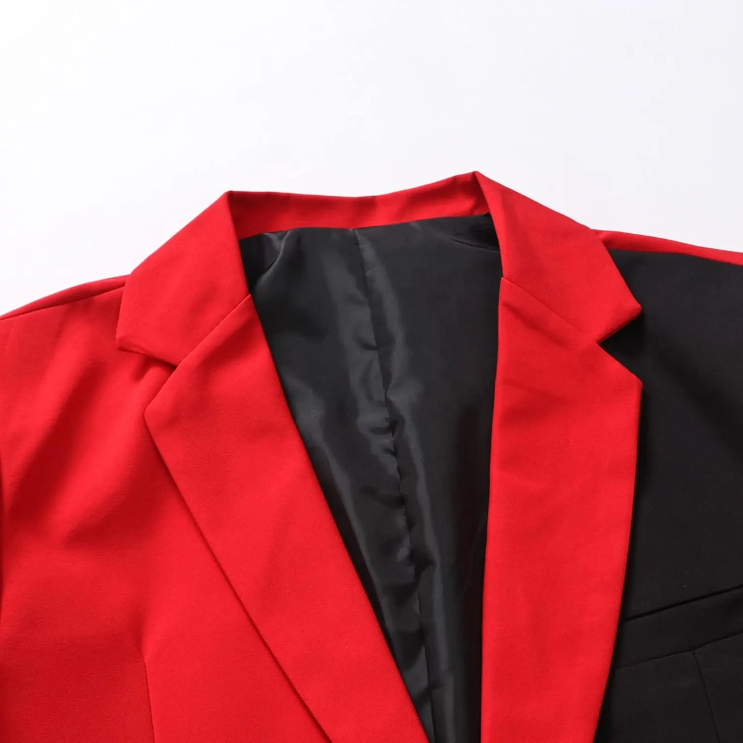Blazers for Men Men's Coat Jacket Casual Buckle Lapels Printed Single-breasted Suit Long Sleeves Button Jacket