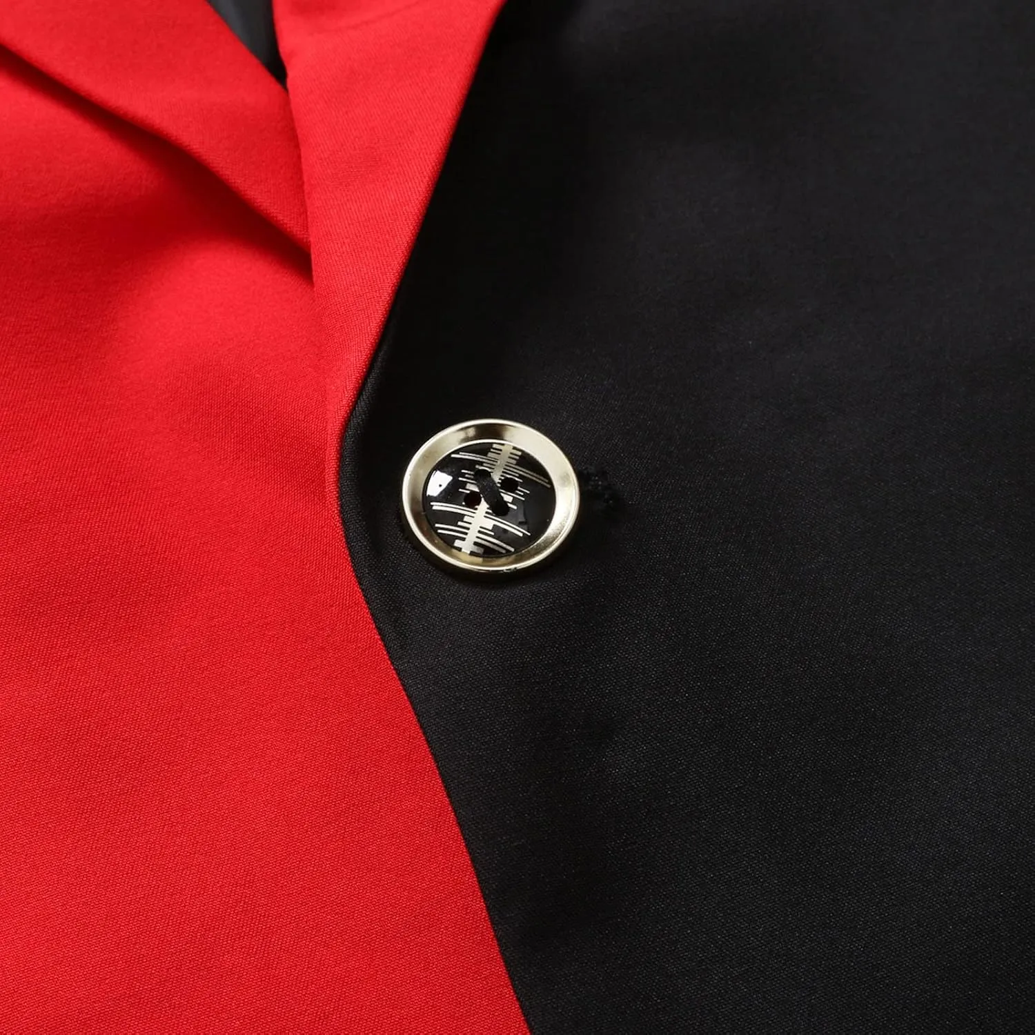 Blazers for Men Men's Coat Jacket Casual Buckle Lapels Printed Single-breasted Suit Long Sleeves Button Jacket