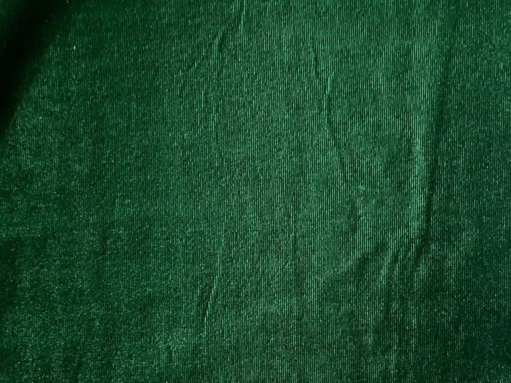 Bottle Green Plain Viscose Micro Velvet Fabric