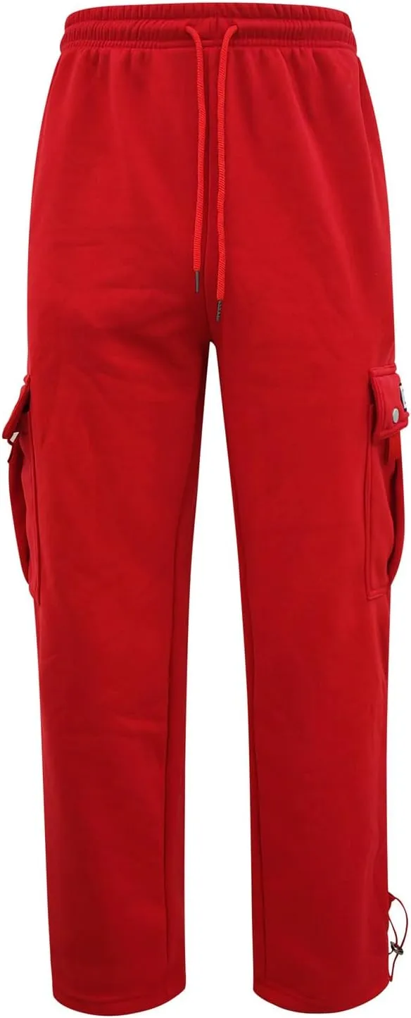 Cargo Pants for Men,Mens Active Athletic Workout Jogger Sweatpants for Men with Pocket and Drawstring Trousers for Hiking