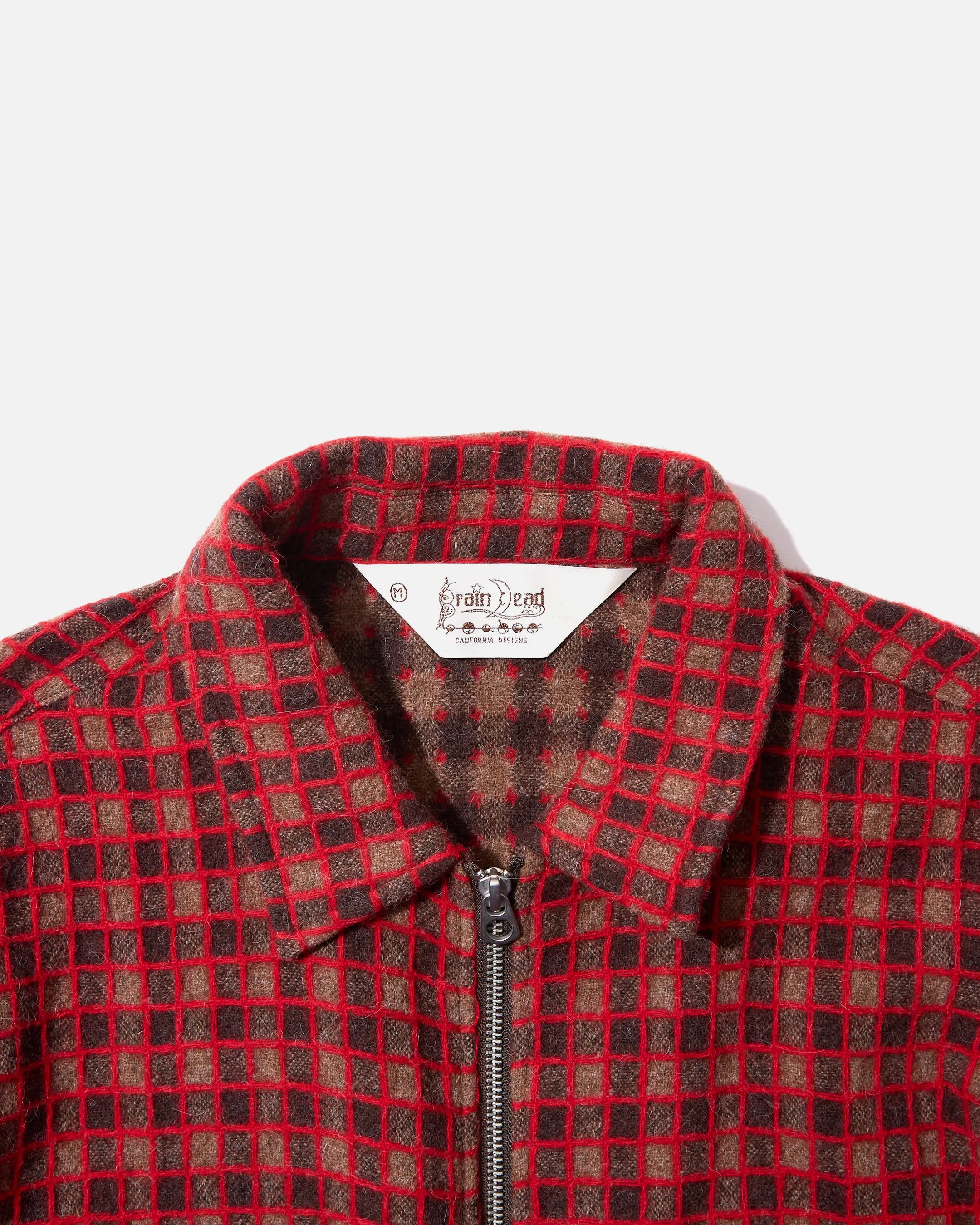 Check Mate Flannel Zip Shirt - Brown