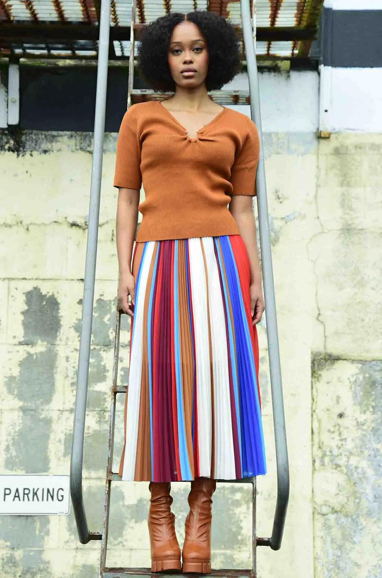 Coop - In The Hot Pleat Meet and Pleat Skirt