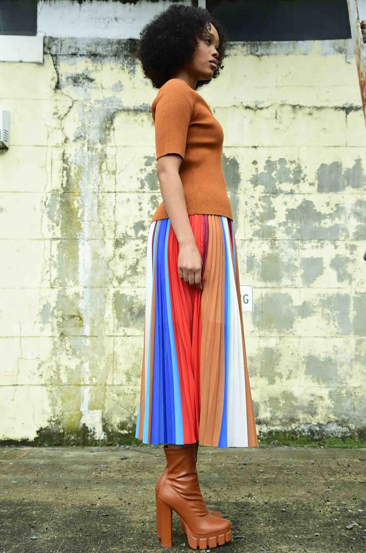 Coop - In The Hot Pleat Meet and Pleat Skirt