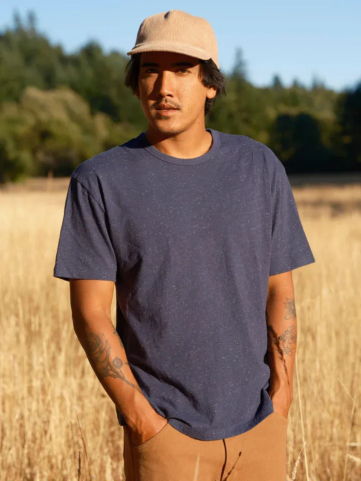Cosmos Tee in Navy Indigo