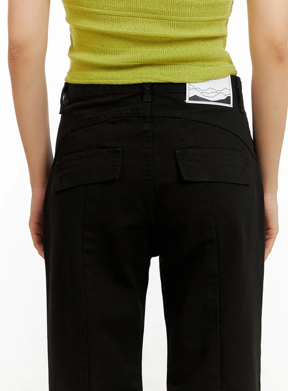 Cotton Slim Bootcut Pants CU414