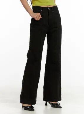 Cotton Slim Bootcut Pants CU414