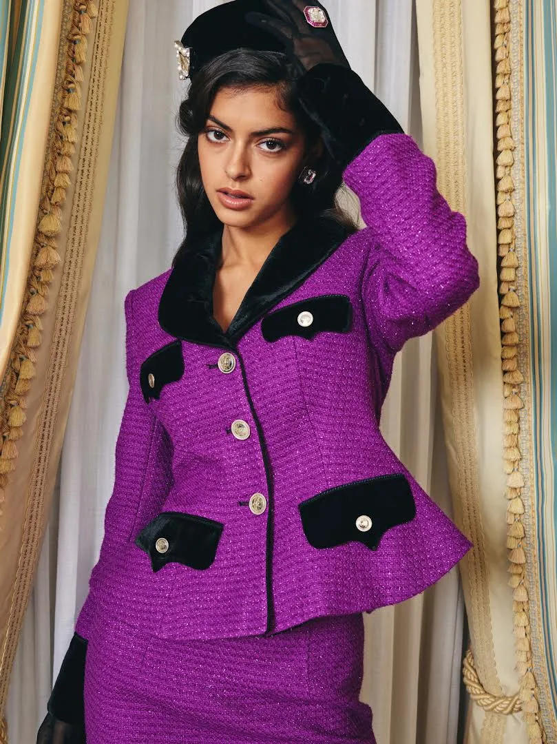 Emma Blazer (Purple) (Final Sale)