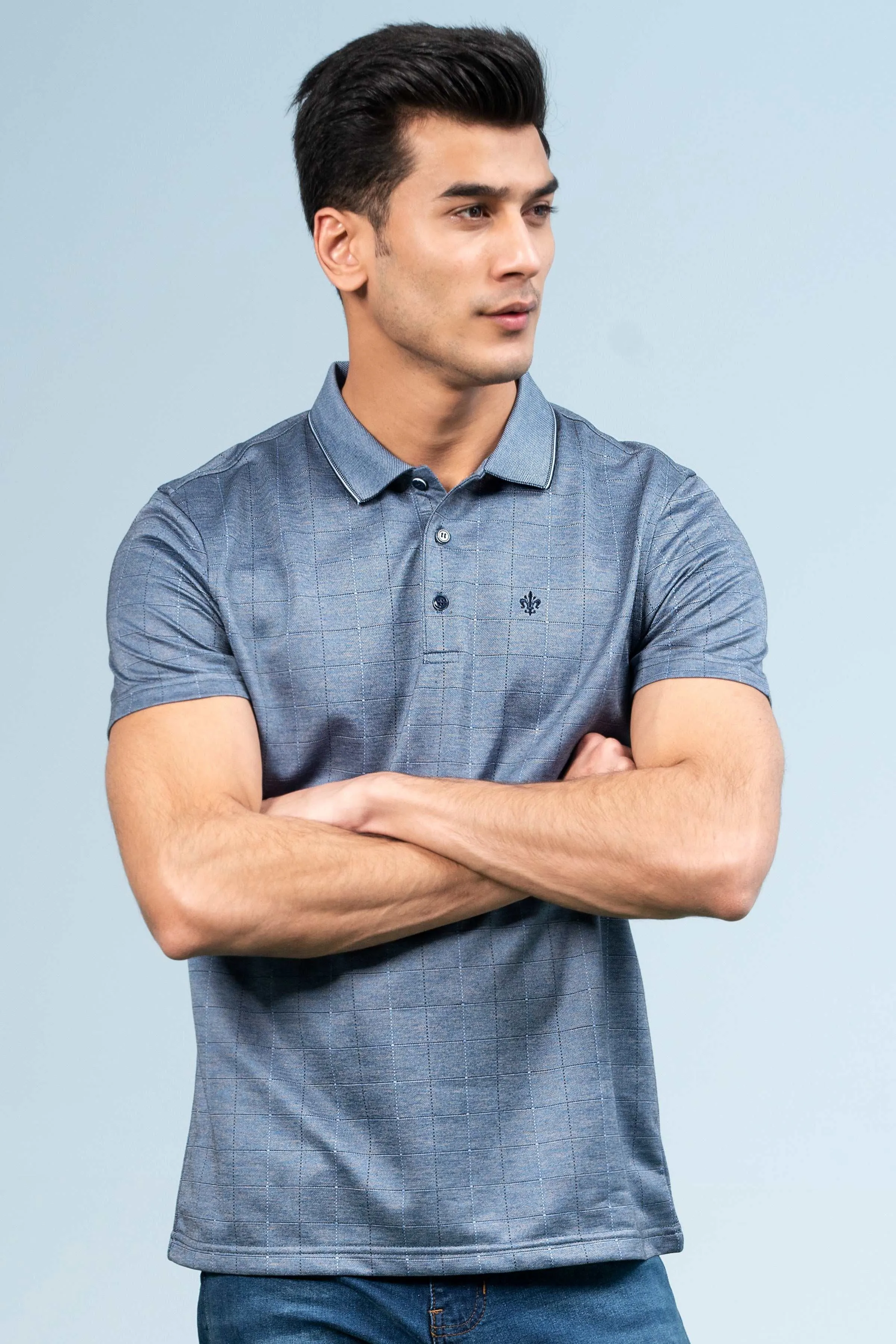 EXECUTIVE ICONIC POLO TEAL BLUE