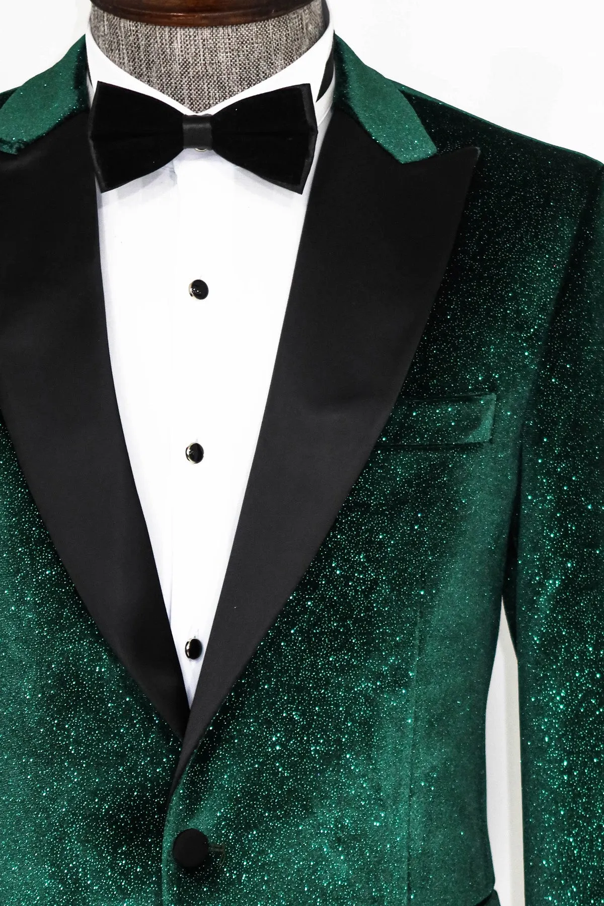 Glitter Green Prom Blazer