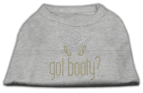 Got Booty? Rhinestone Shirts Grey L (14)