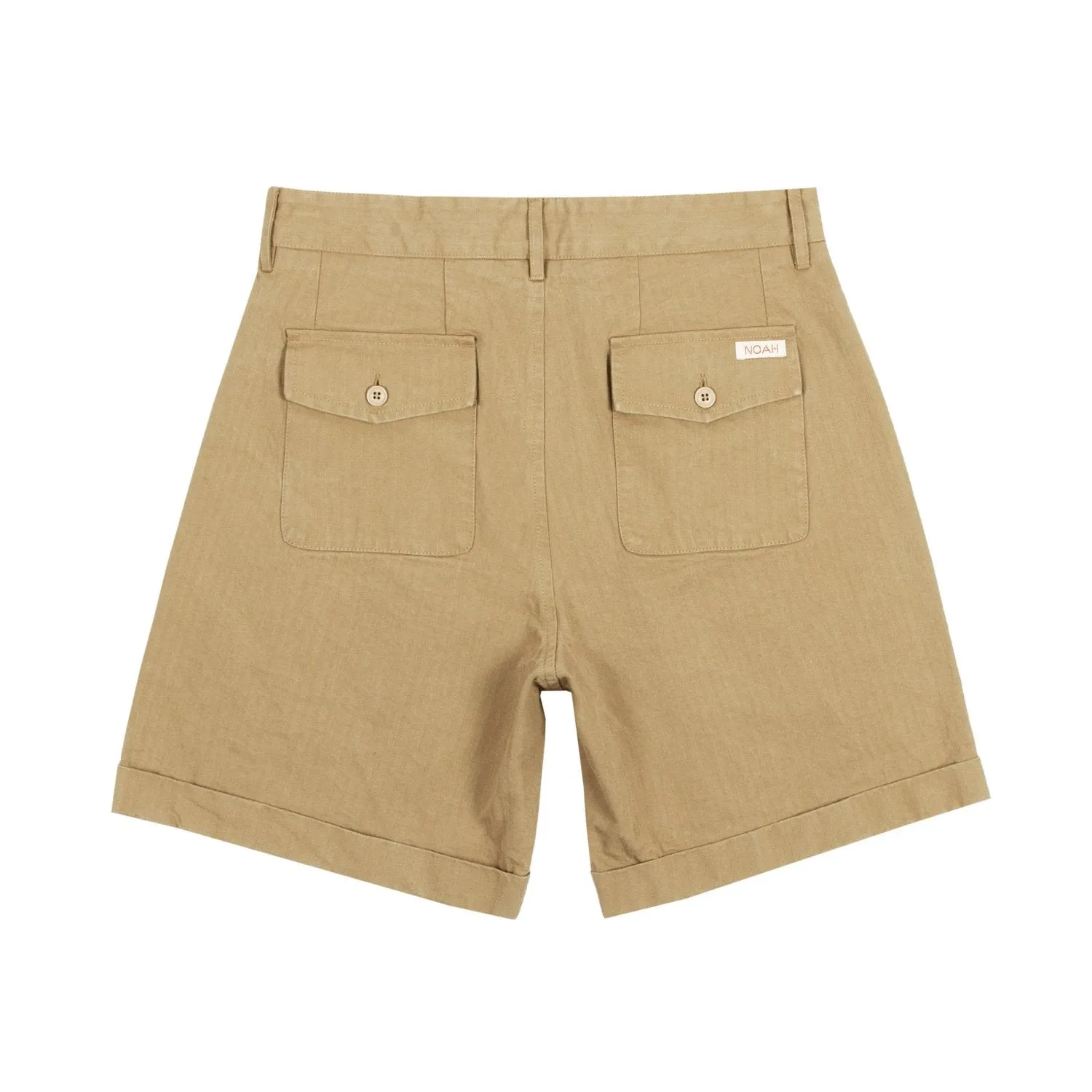 Herringbone Double-Pleat Shorts