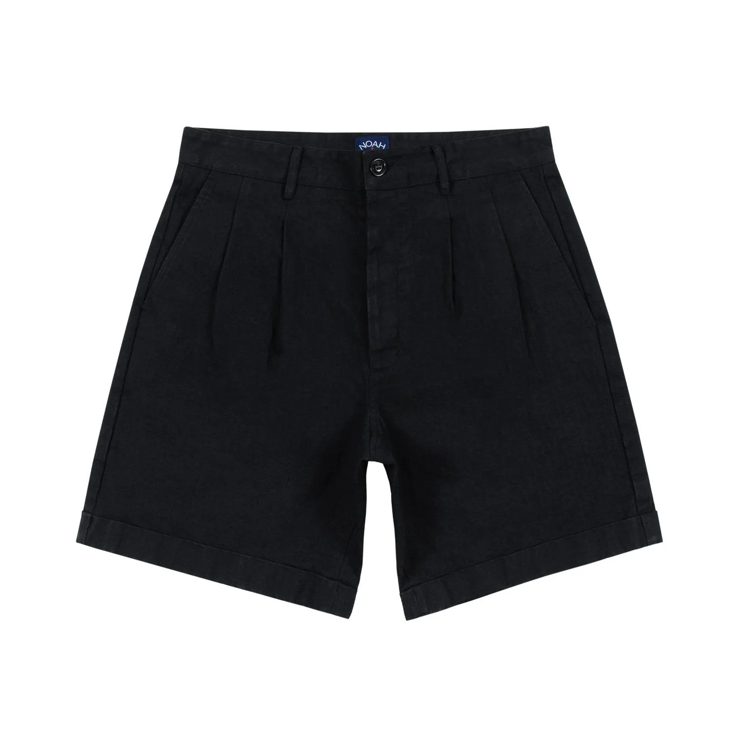 Herringbone Double-Pleat Shorts
