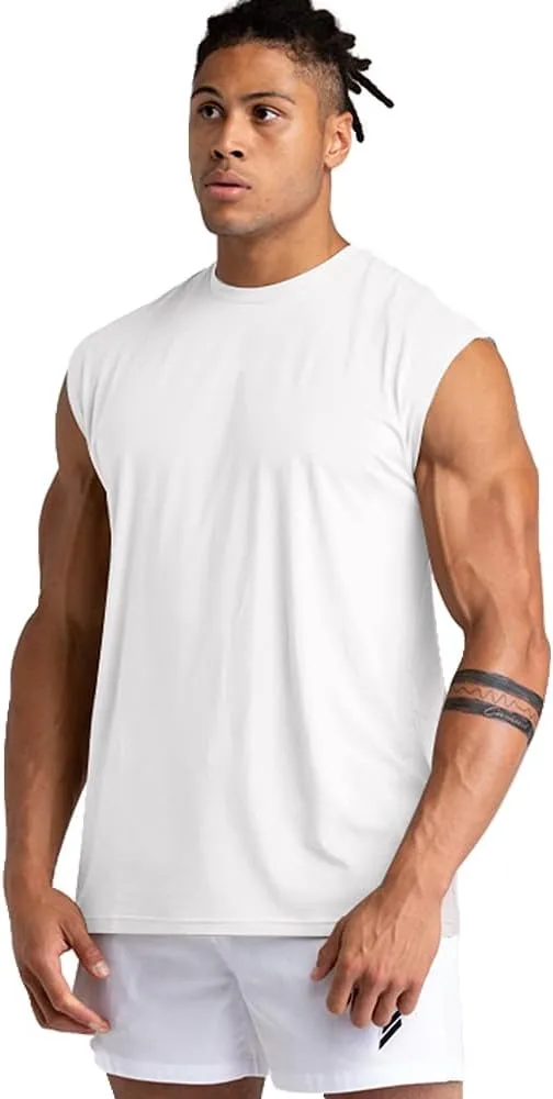 Holure 1 or 3 or 5 Pack Men's Gym Tank Tops Workout Sleeveless T-Shirts Athletic Muscle Tank Training Bodybuilding Shirts