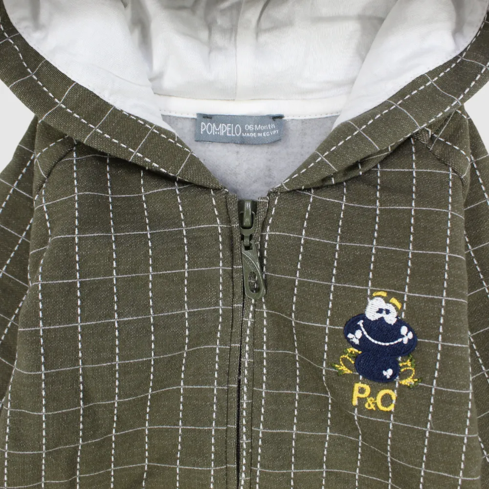 Long-Sleeved Checkered Jacket