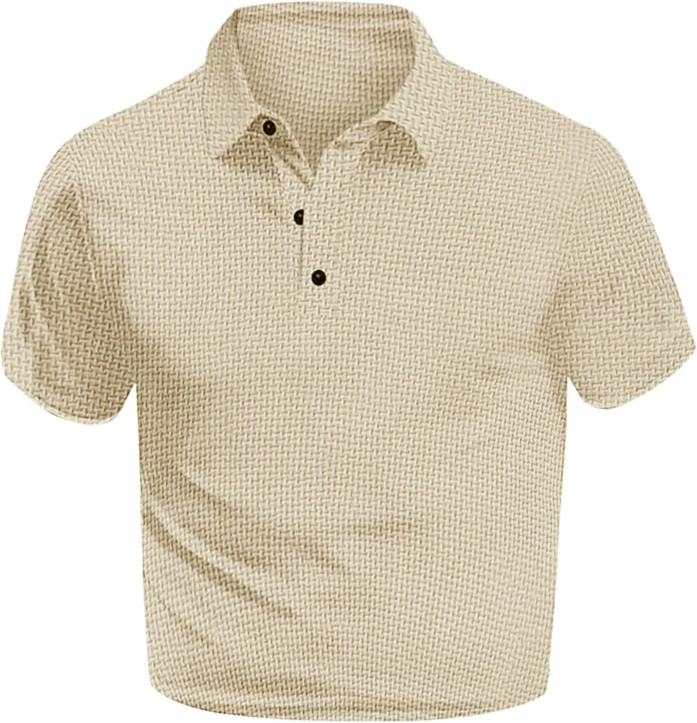 Men's Mesh Polo Shirt Short Sleeve Solid Color Lapel Henley Shirt Quick Dry Stretch Training Gym Camping Hiking Travel Top