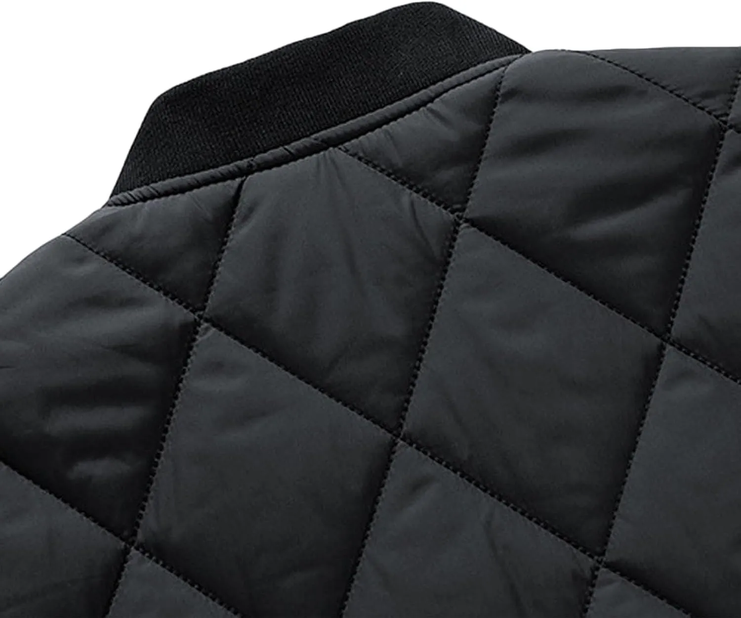 Men's Packable Down Jacket, Puffer Jacket Lightweight Warm Cotton Coat for Hiking Travel, Full Zip Up Thicken Coats