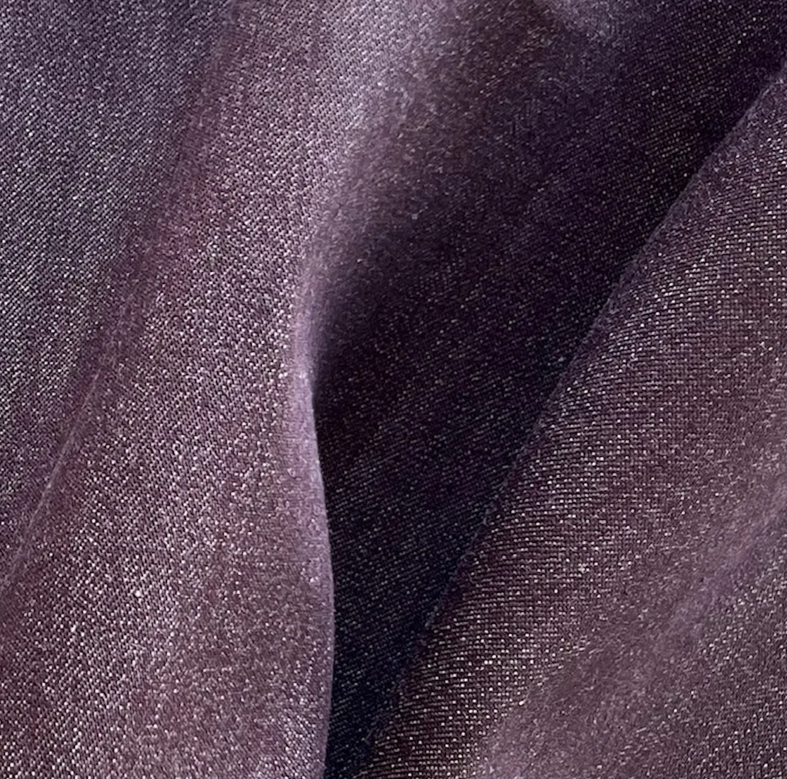 Mid-Weight Italian Plum Stretch Cotton Denim Twill (Made in Italy)
