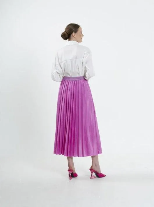 PLEAT LAD FAS SKIRT PINK VIOLET 4203-13 HE