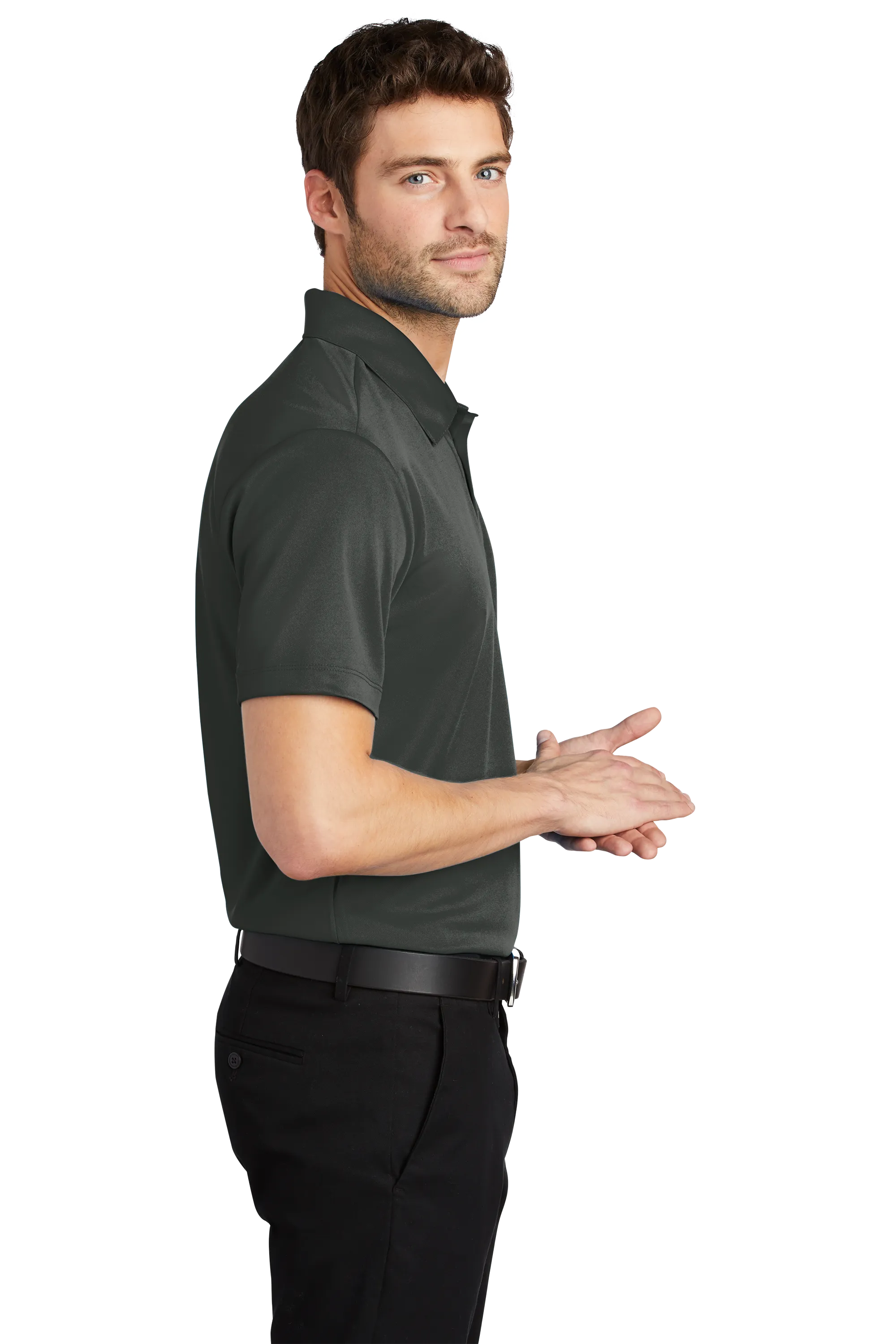 Port Authority® Silk Touch™ Performance Polo - Steel Grey