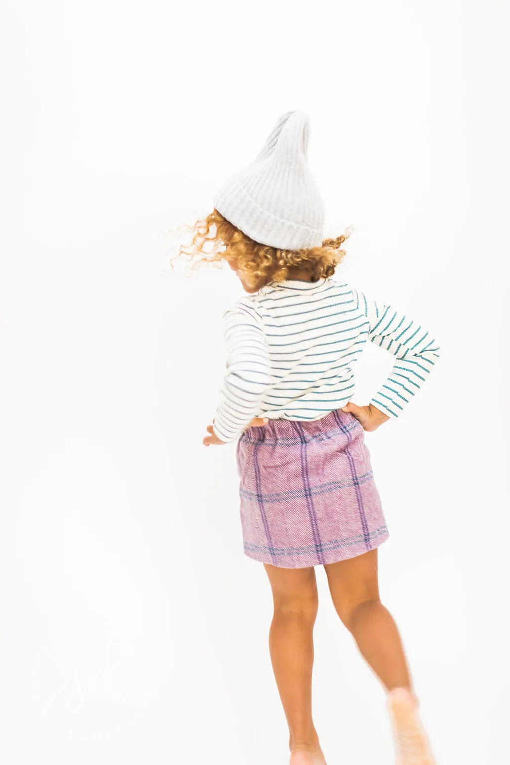 Purple Plaid Skirt