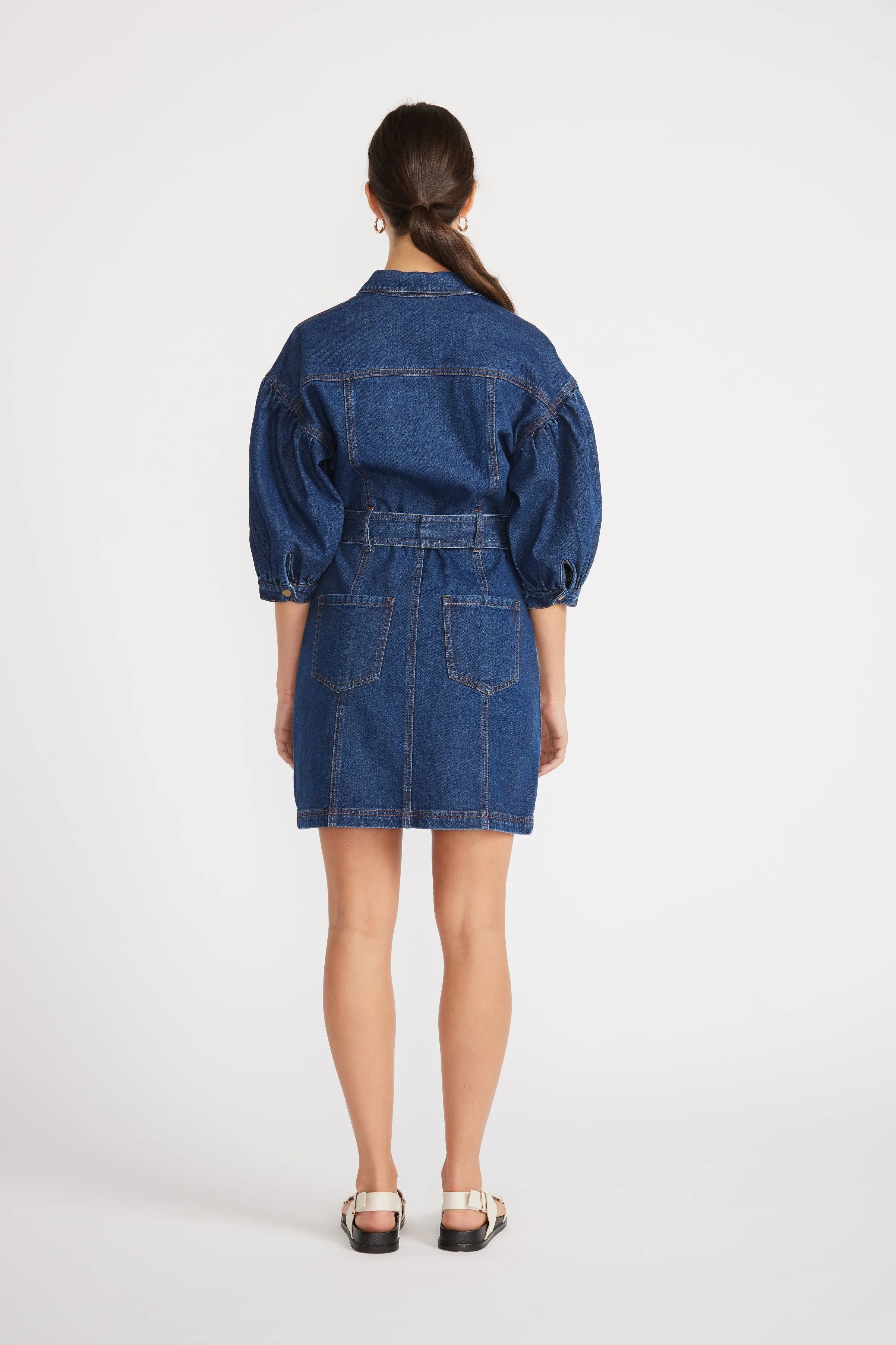 ROMY DENIM MINI DRESS