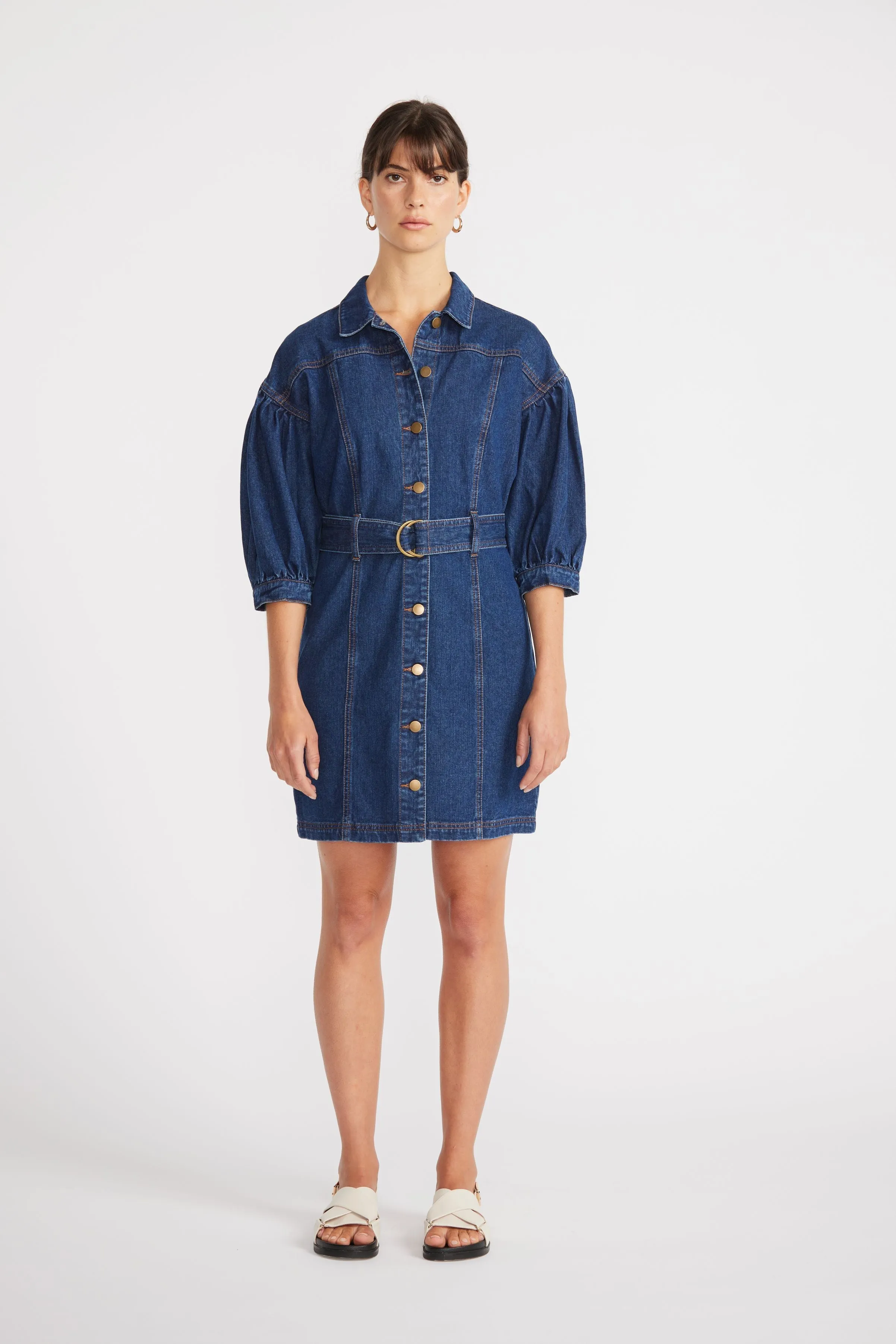ROMY DENIM MINI DRESS