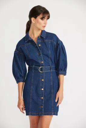 ROMY DENIM MINI DRESS