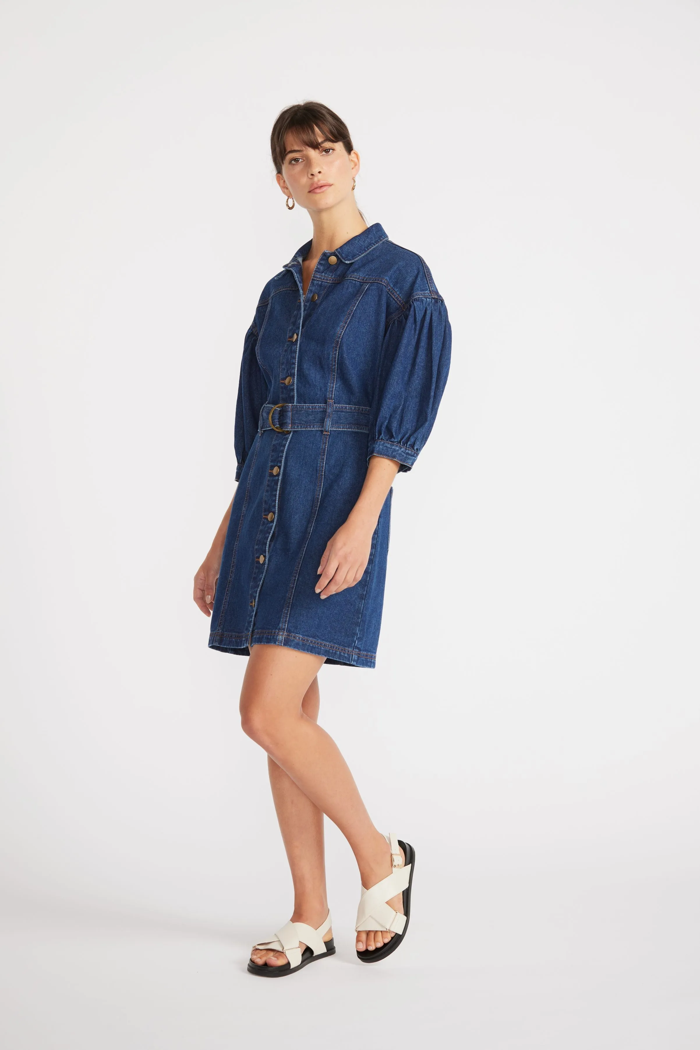 ROMY DENIM MINI DRESS