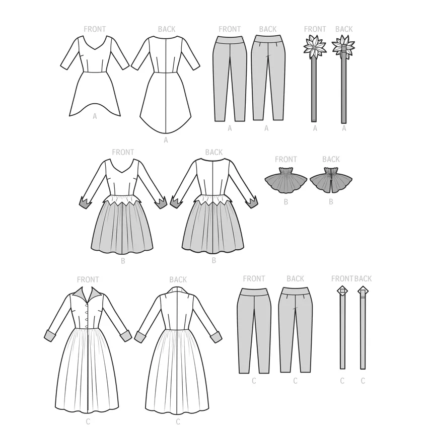 Simplicity sewing pattern 9632 Misses' Costumes by Theresa Laquey