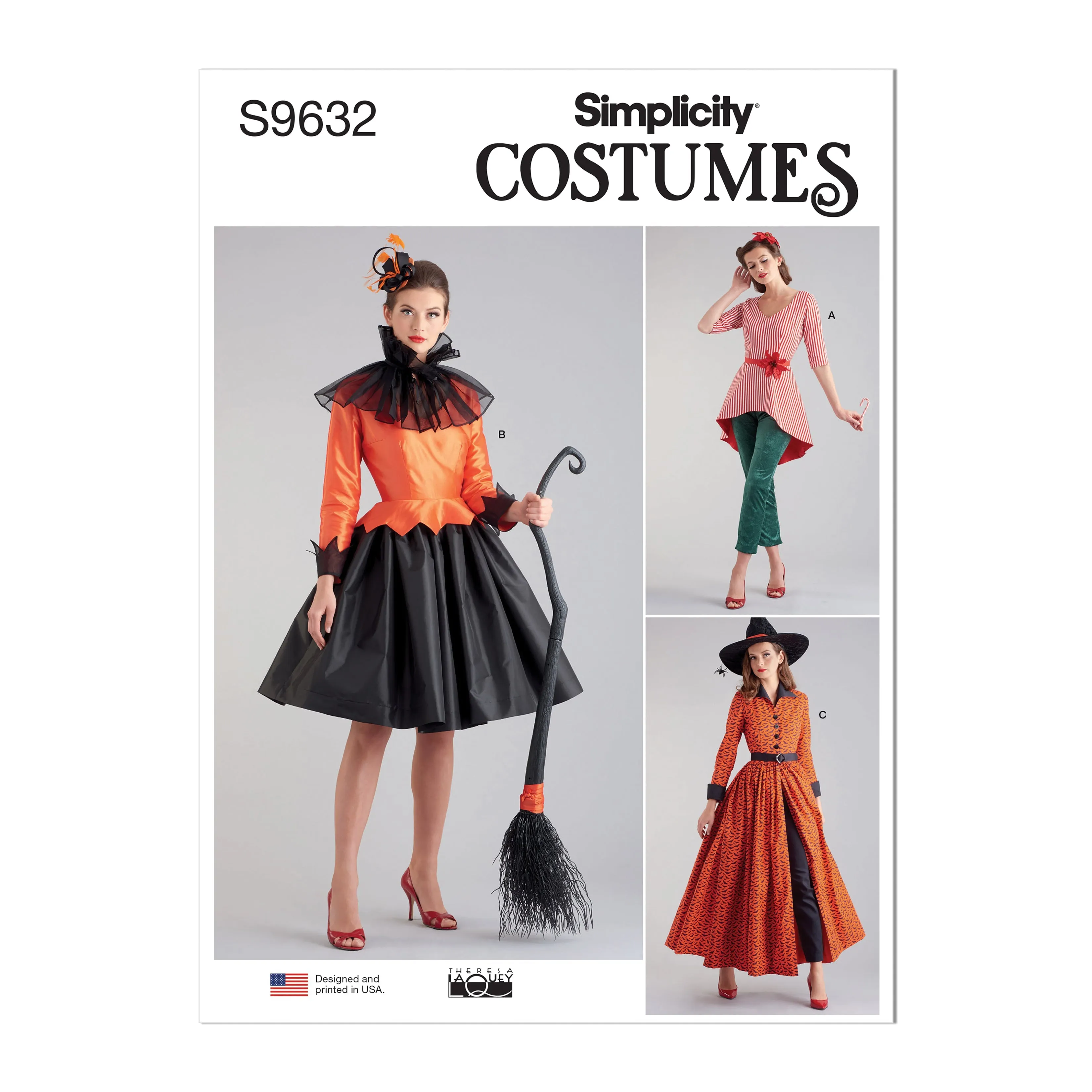 Simplicity sewing pattern 9632 Misses' Costumes by Theresa Laquey