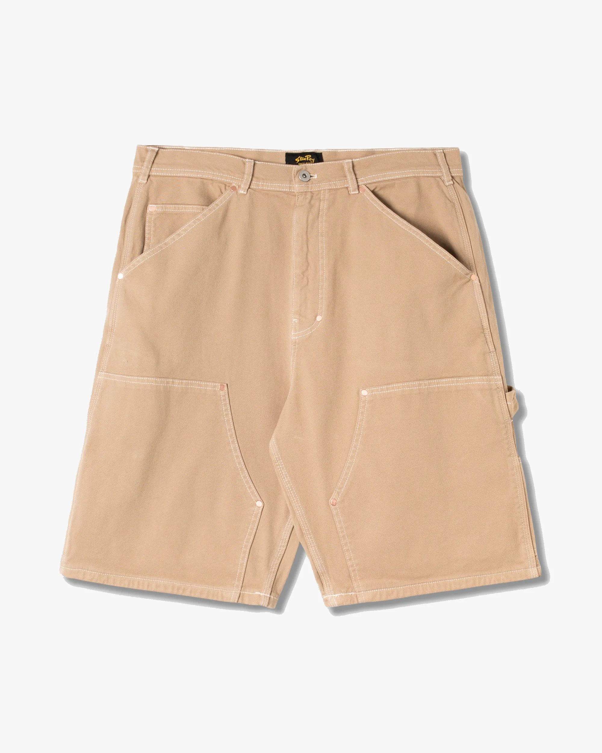 Stan Ray Double Knee Shorts - Khaki Duck