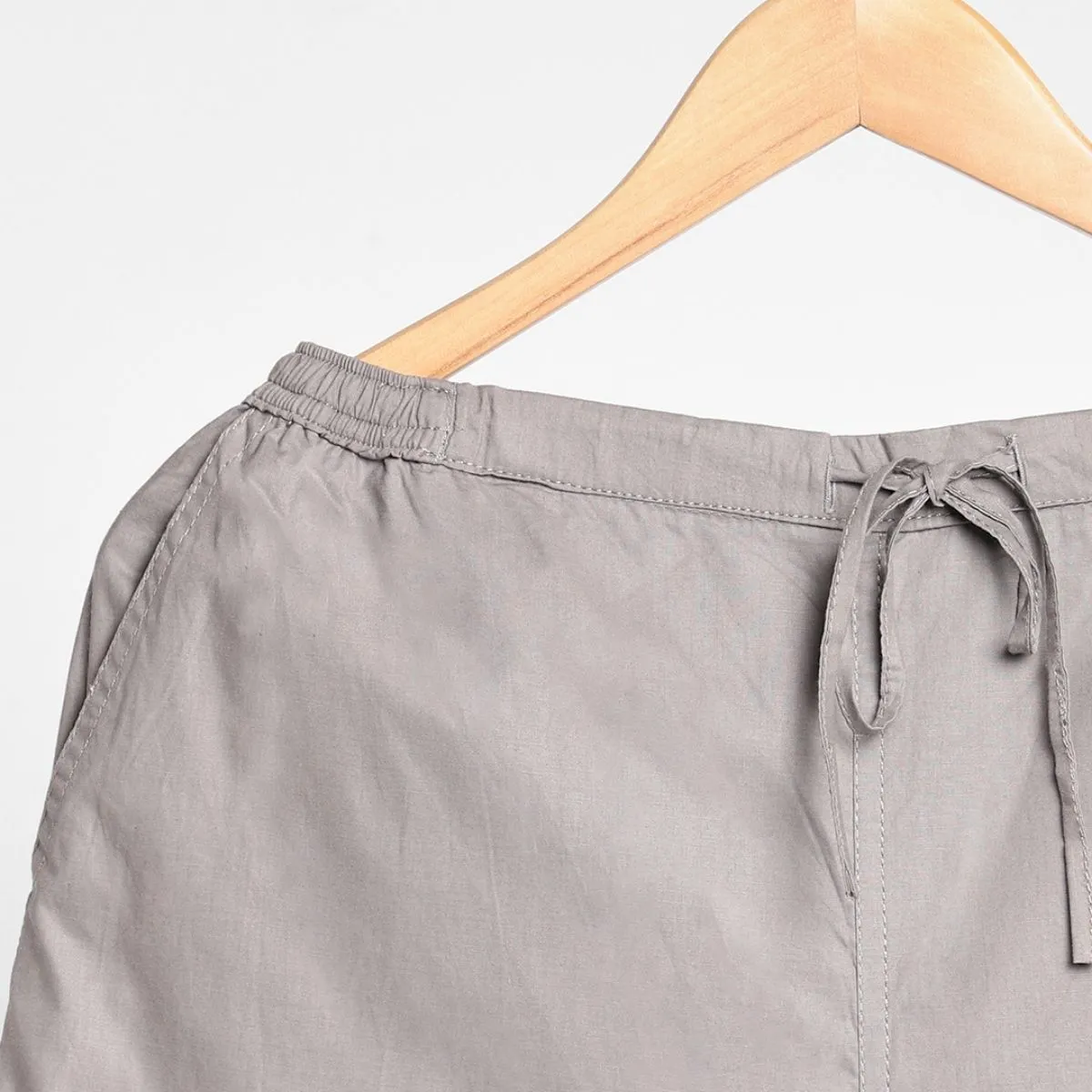 Taupe Slim Fit Pants For Women | Cotton | Everyday Wear