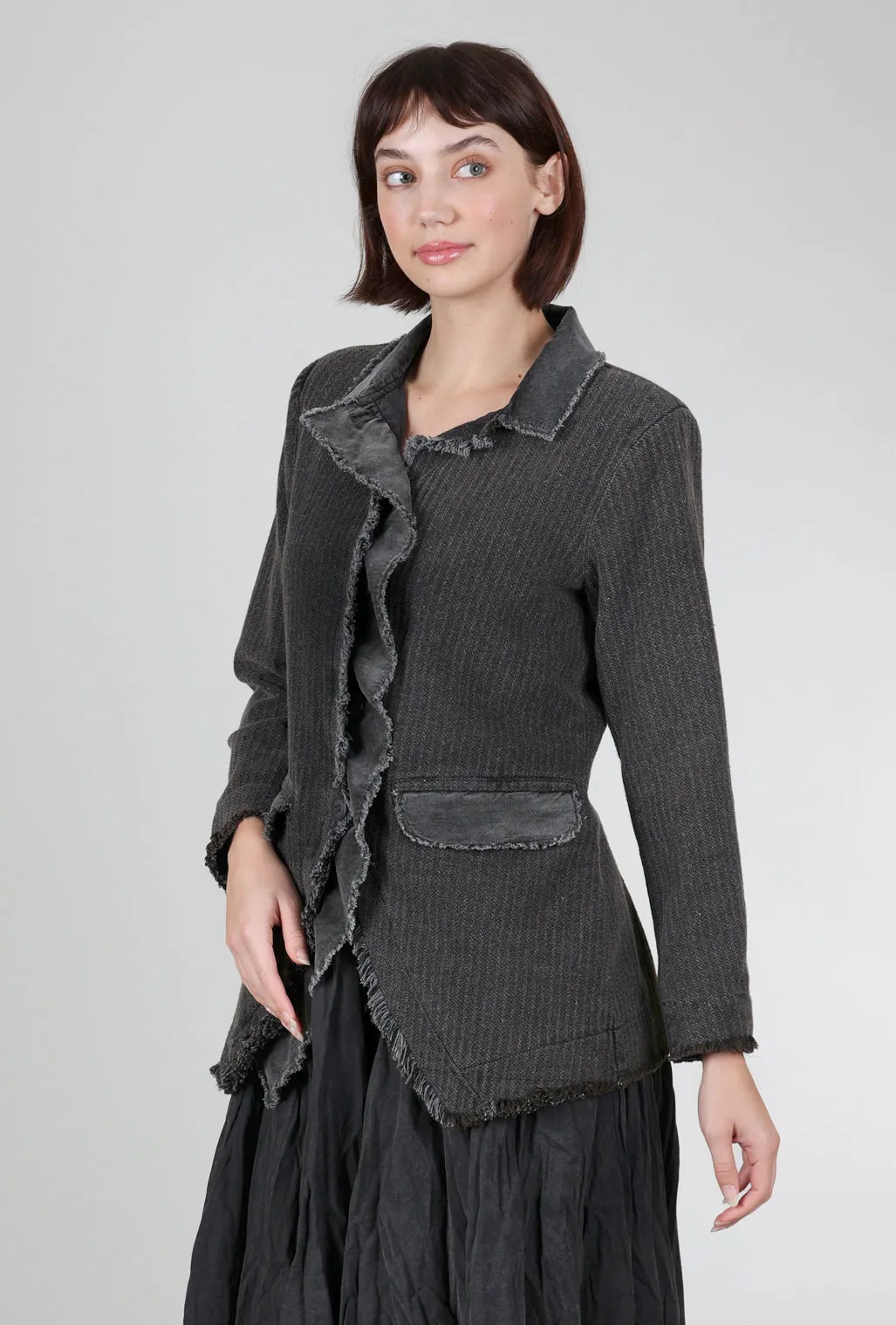 Velvet Patchwork Blazer, Iron