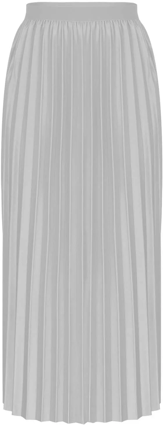 Xiaojmake Pleated Midi Skirts for Women A-Line High Elastic Waisted Summer Flowy Beach Maxi Skirt Chiffon Long Swing Skirts