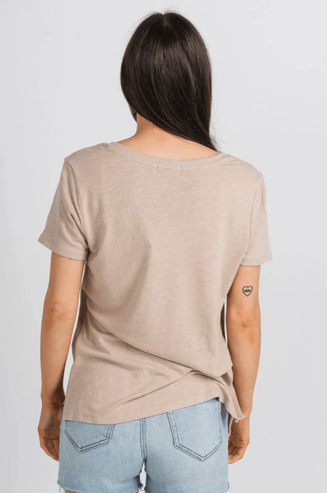 Z Supply Beachport Tee Putty
